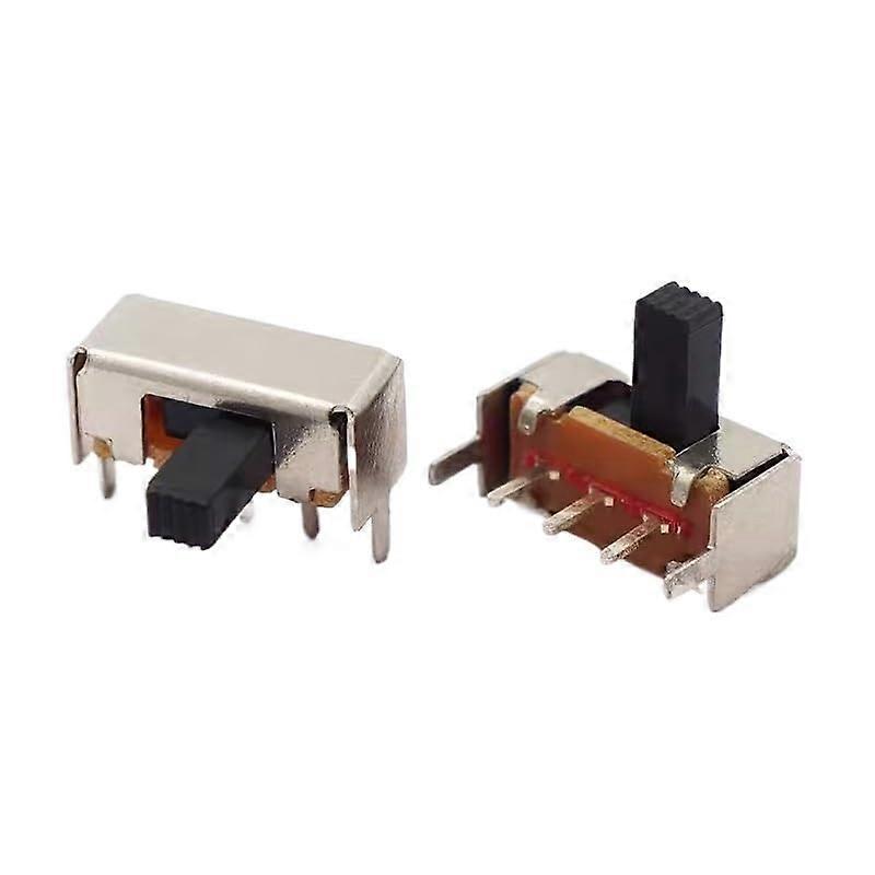 10PCS SK12F14 2Speed Toggle Switch with 3Pin Horizontal SingleRow Side Sliding Power Control
