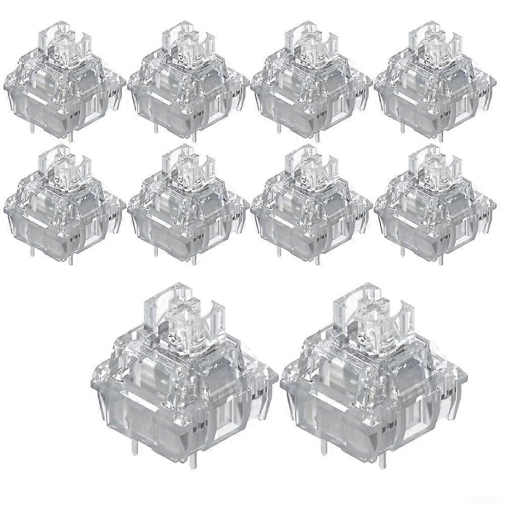 Silent V2 RGB Linear Mechanical Keyboard Switches Transparent DustProof PreLubricated