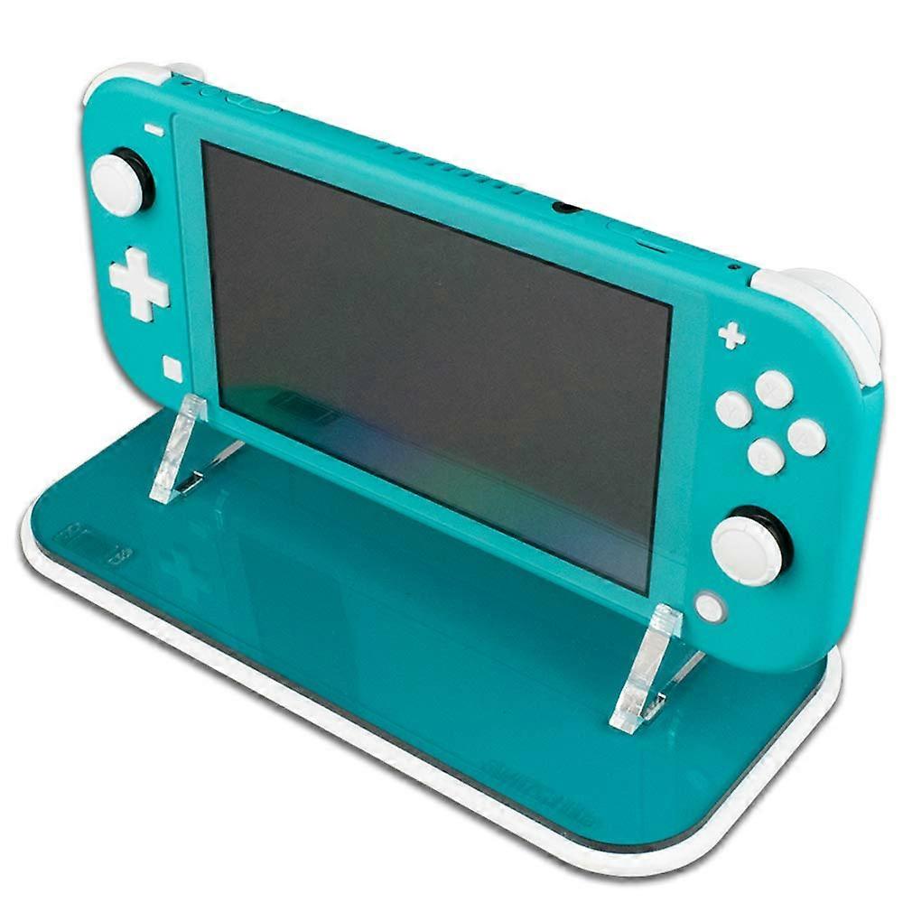 Stand for Nintendo Switch Lite Turquoise Durable Acrylic Holder with Secure Stability and Scratch Protection