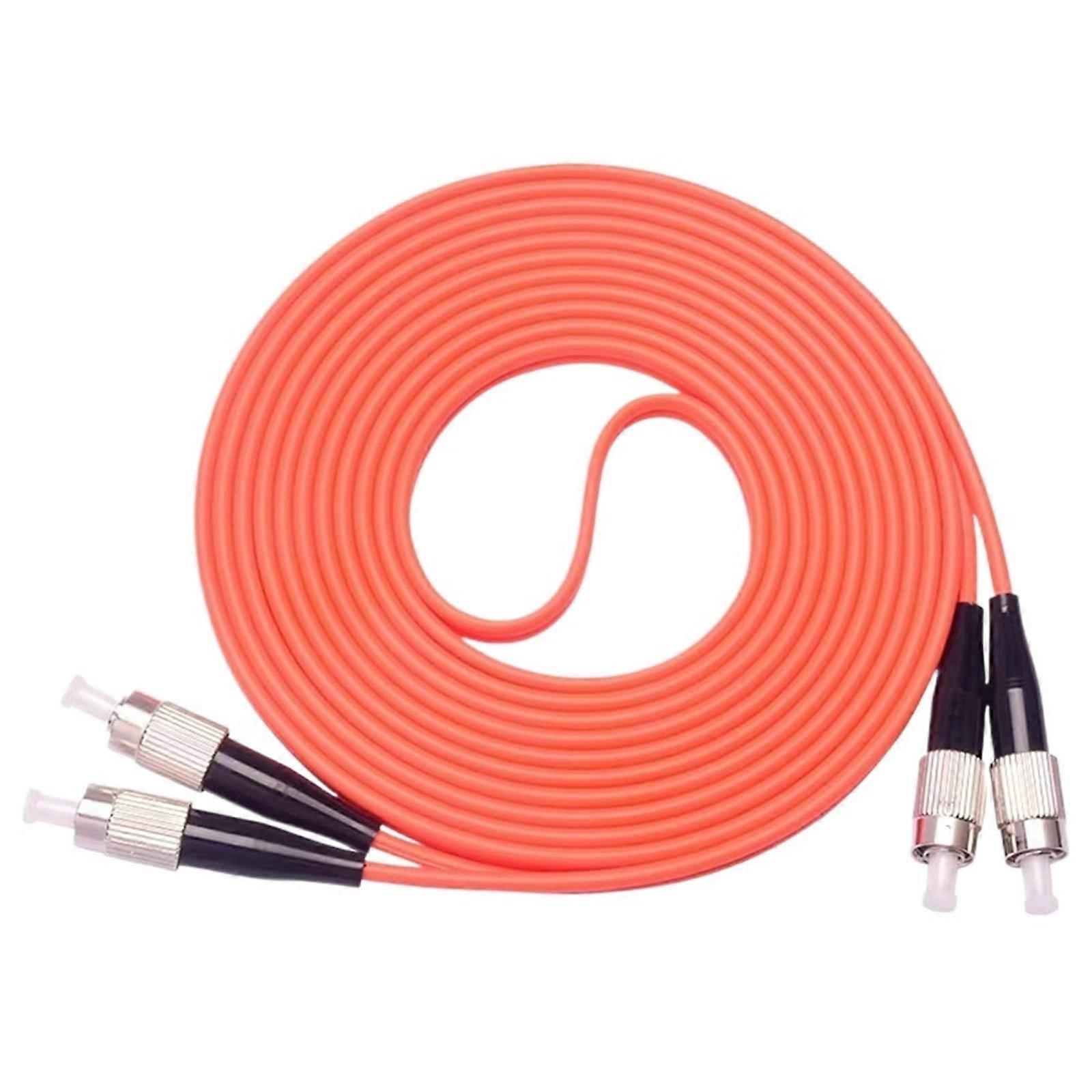 FCFC Duplex Fiber Optic Patch Cable OM1 OM2 Speed Low Loss 110m Pack of 10