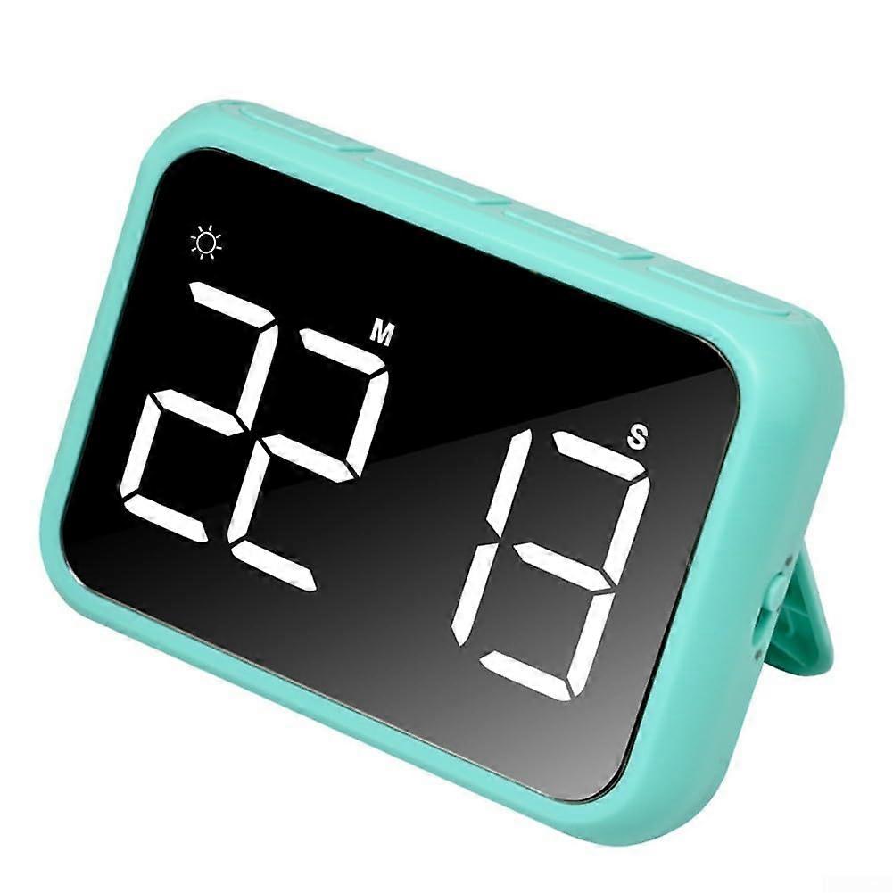 Kitchen Timer with Large Bright Display, 99Minute Digital Countdown, Memory Recall, Green