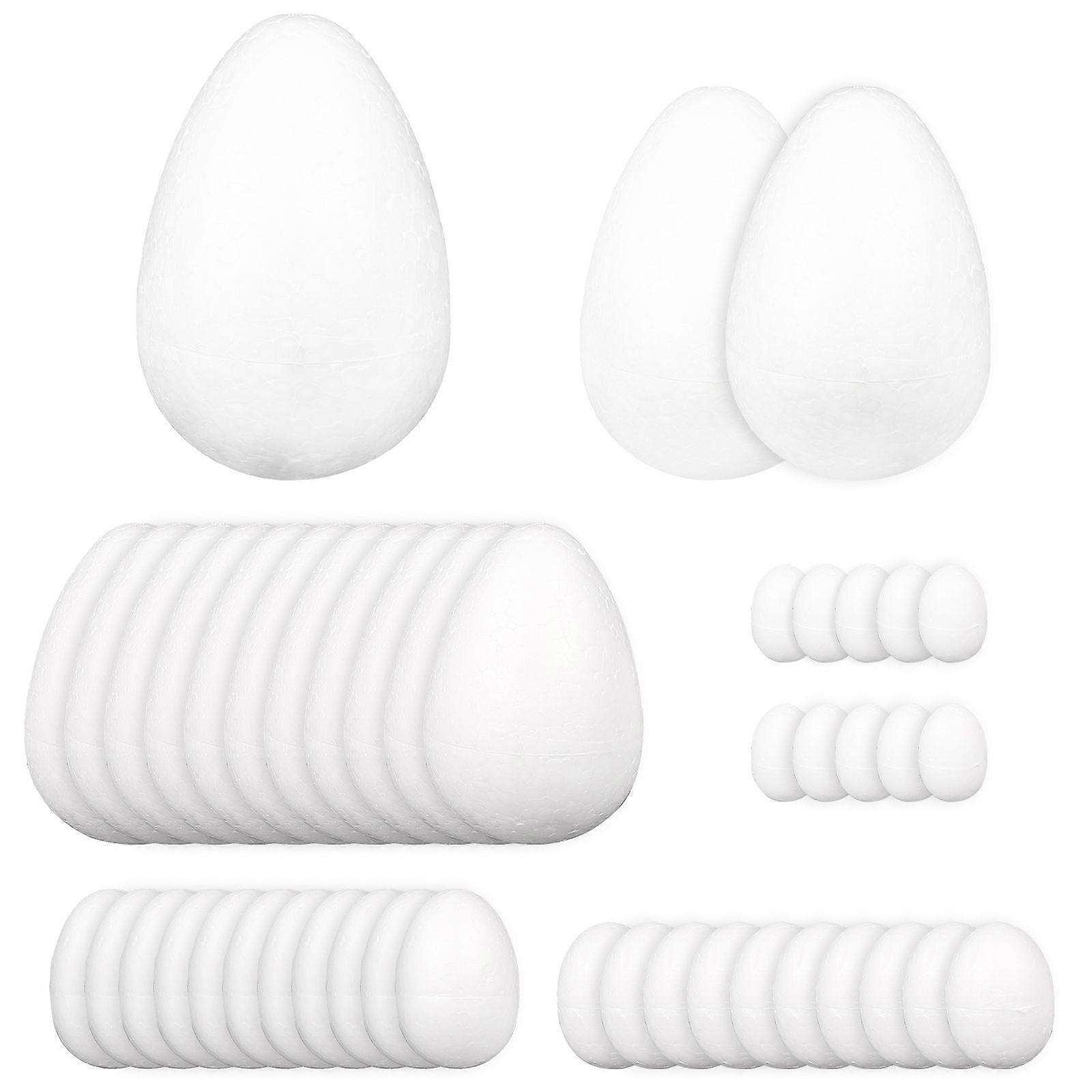 43pcs DIY Egg Shape Foams Models DIY Painting Models Egg Shape Foams Model