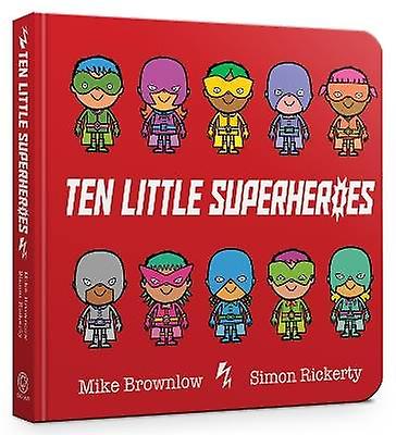 Tio små superhjältar brädbok