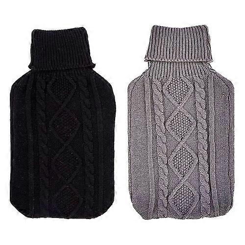 K Collection Cable Knit 2L Hot Water Bottle And Cover