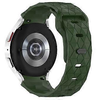Samsung Galaxy Watch FE / 7/6/5/4 -kellonauhan jalkapallokuvion korvaava silikonihihna