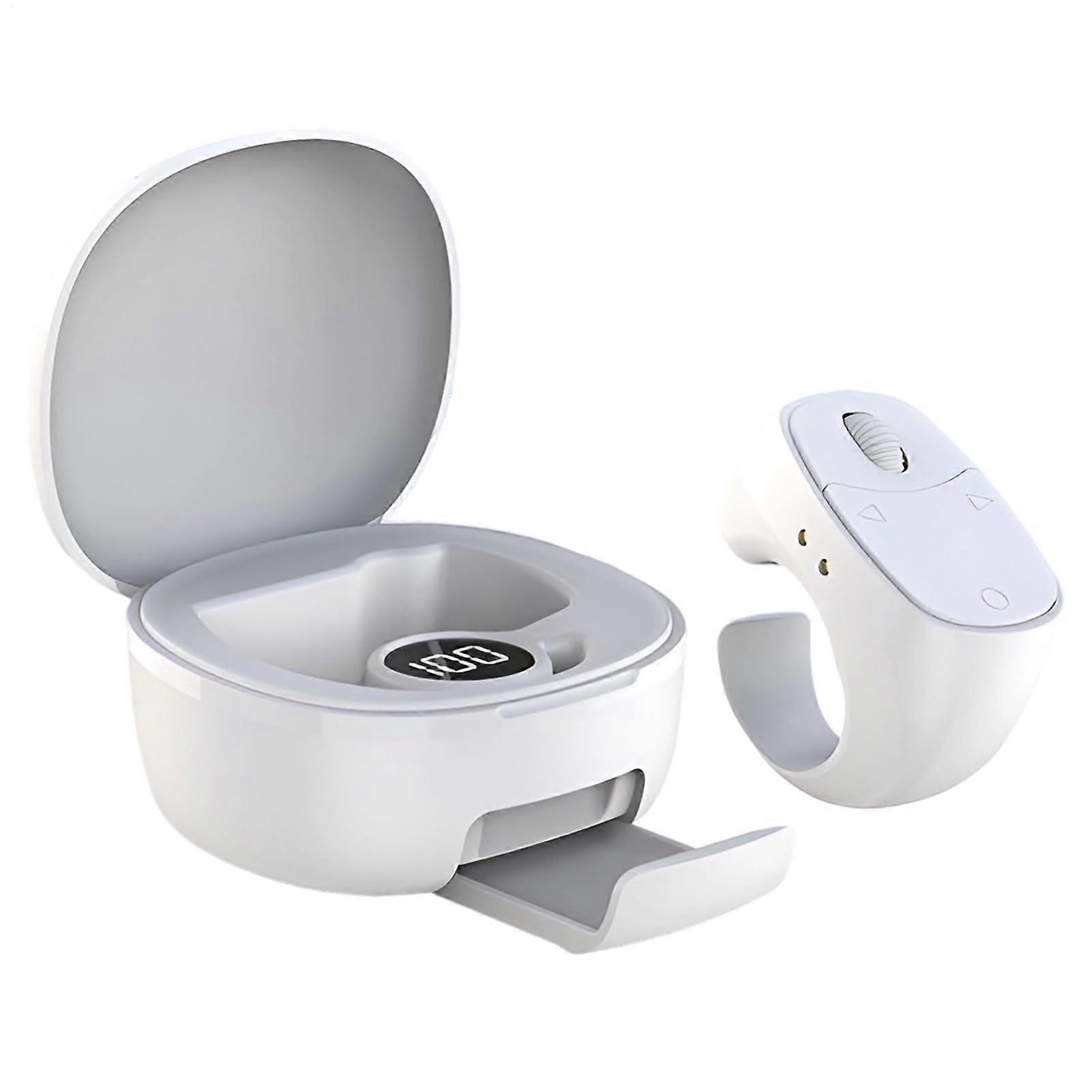 Bluetooth Remote Control Page Turner with Sensitive Scroll, Adjustable Grip, MultiDevice Compatibility, White