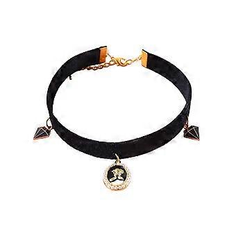 Pet Collar Adjustable Retro Style Friendly to Skin Ultralight Non-Fading Dress Up Velvet Pet Cat