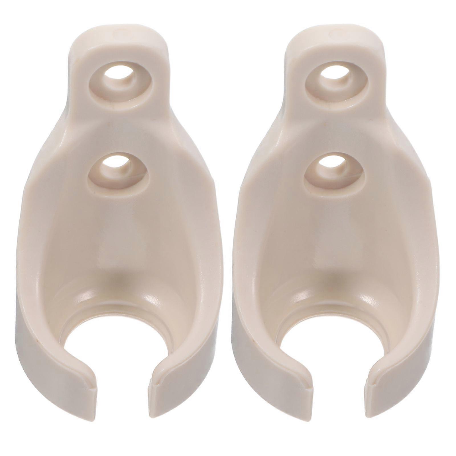 2Pcs Beige Roller Blind Brackets for Roller Shade Flexible Adjustments Included