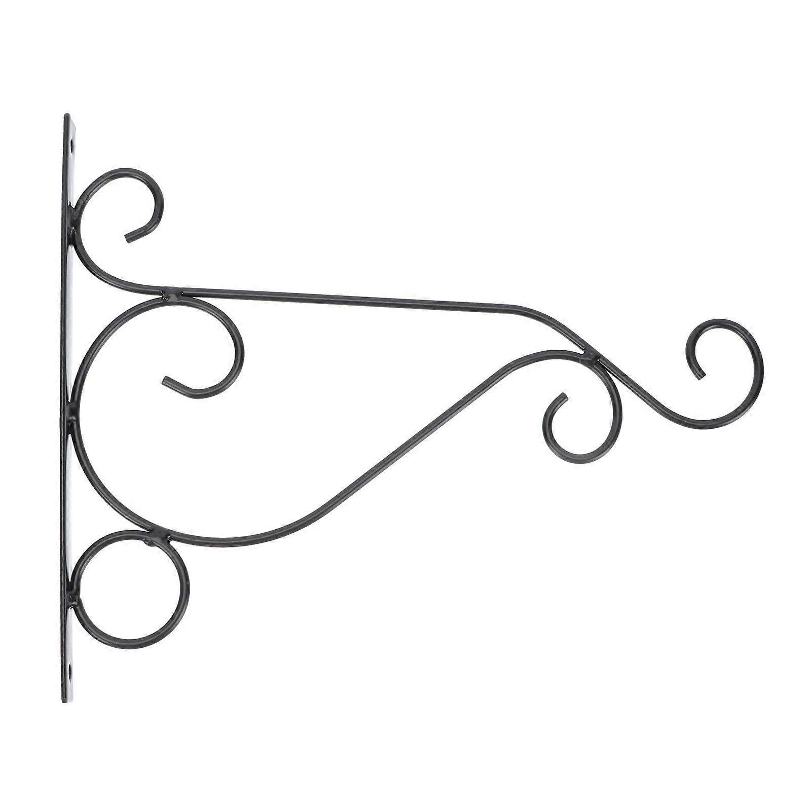 Iron Hanging Plant Bracket Wall Mounted Rack for 4Pcs Decorative Use