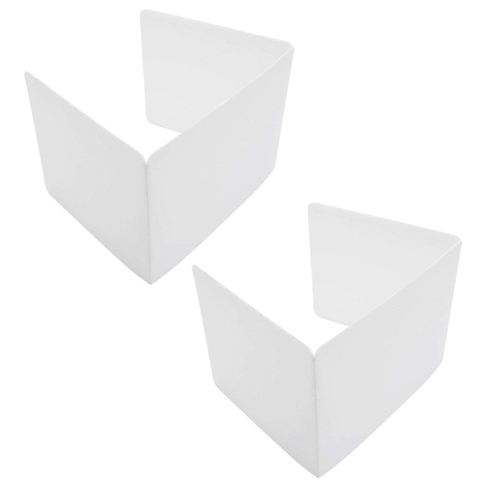 Desk Divider for Students Privacy Protection Educators Cashier Assorted Color 44X35cm Rectangular Simple Design 2Pcs