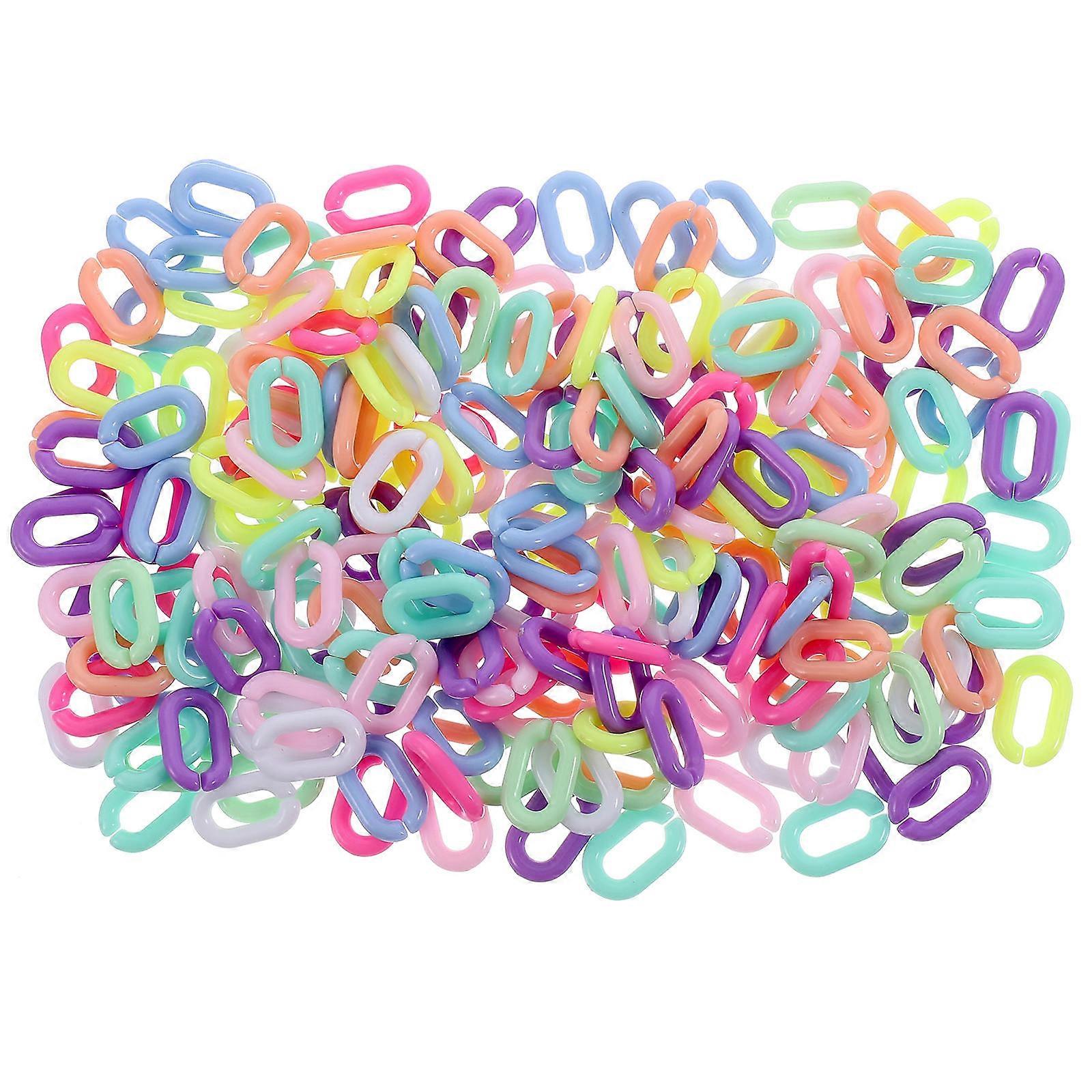 Detachable Acrylic Chain Link Rings for Bag Strap Making 800Pcs Set