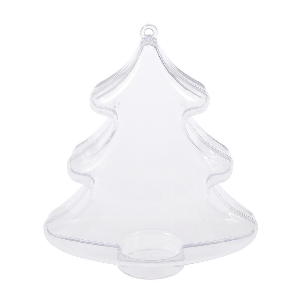 Clear Plastic Christmas Tree Ornament for Decoration Transparent Bauble