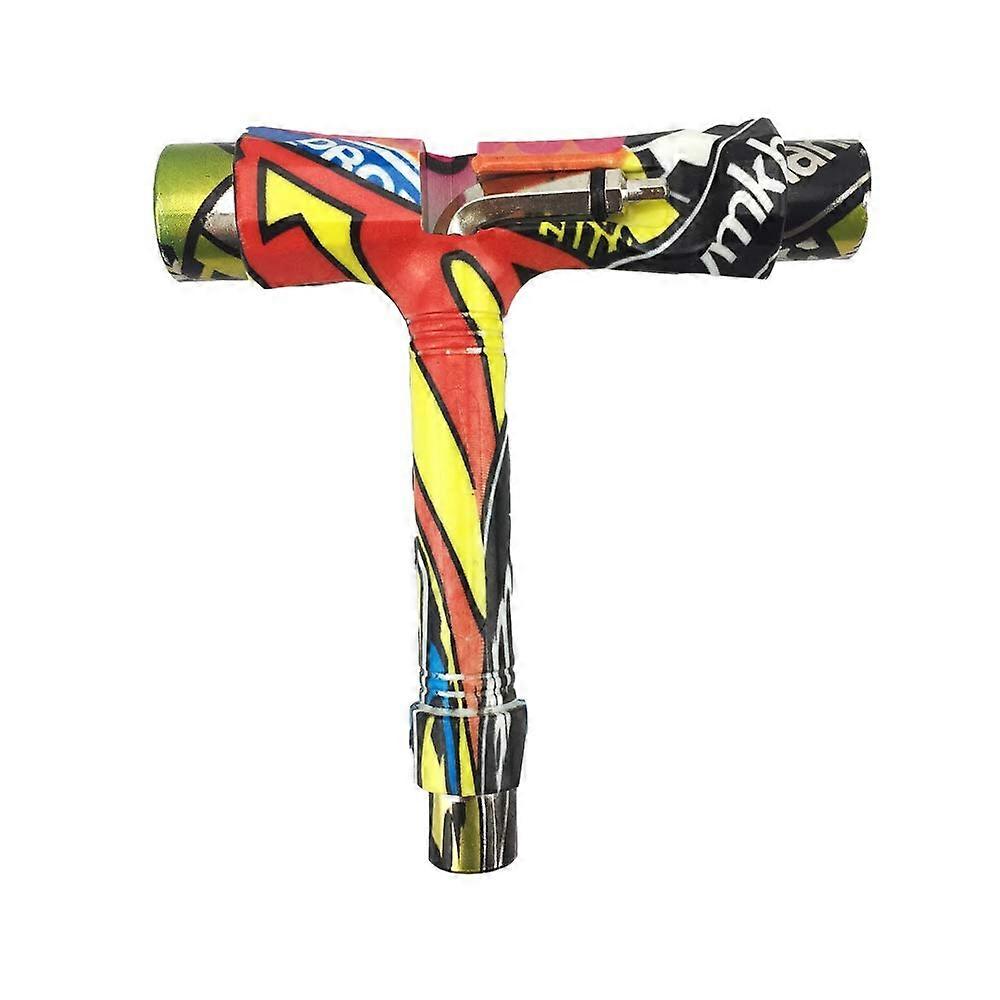 All in One Skateboard T Tool with Three Socket Sizes for Trucks and Wheels