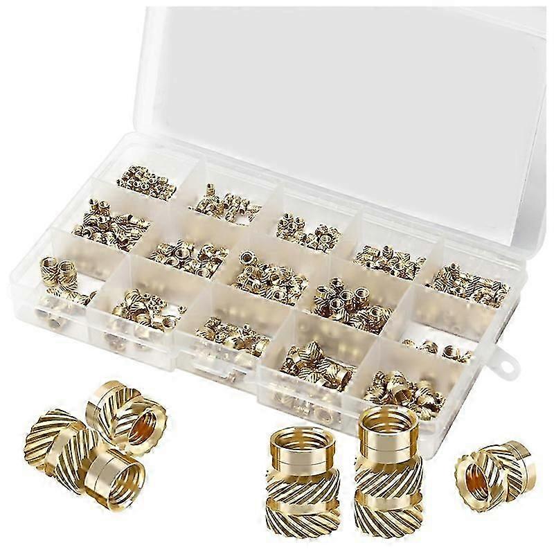 362Pcs Nut Inserts, M2/M3//M5/M6 Threaded Inserts, Heat Set Insert Tool, Female Thread Knurled Heat