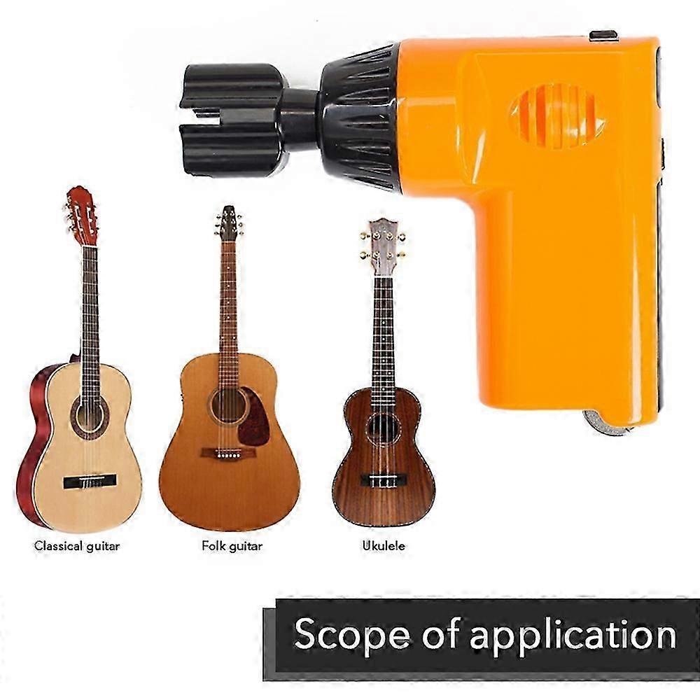 Portable Automatic Guitar Electric Strings Winder with String Cutter for Ukulele Guitars String Replacement Accessories