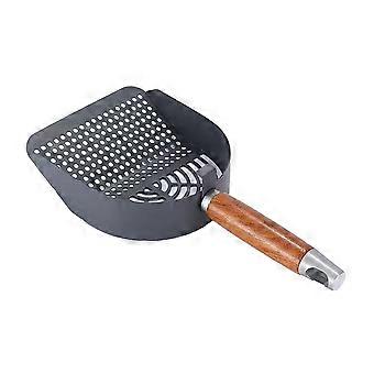 Heavy Duty Metal Cat Litter Scoop with Comfort Grip Handle and Hanging Hole for Easy Cleaning