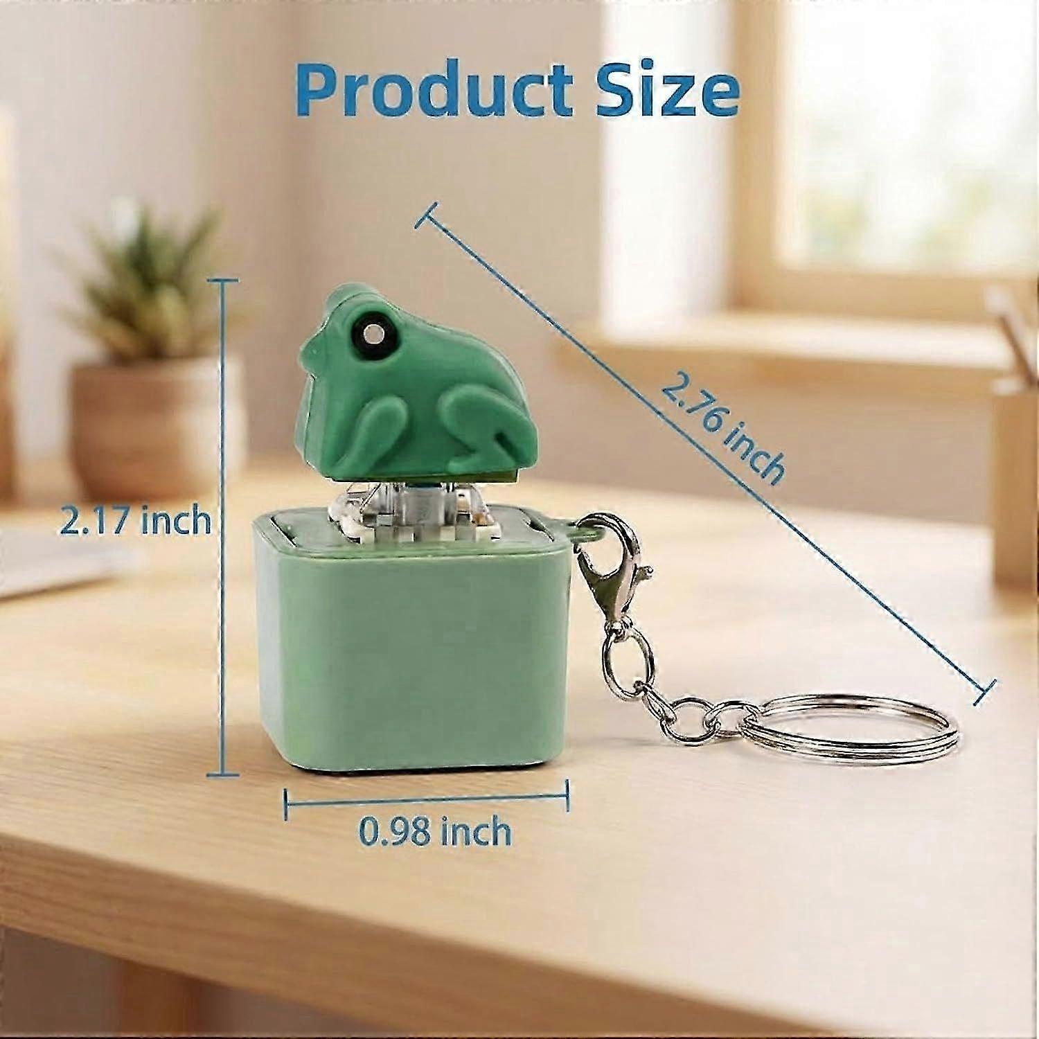 Frog Croaking Fidget Toy Keychain, 2026 nouveau clavier à clic rechargeable pour soulager le stress avec lumières LED, clicker de clavier pour adulte avec lumière et son, anti-stress pour l'anxiété et Frog Croaking Fidget Toy Keychain, 2026 nouveau clavier à clic rechargeable pour soulager le stress avec lumières LED, clicker de clavier pour adulte avec lumière et son, anti-stress pour l'anxiété et