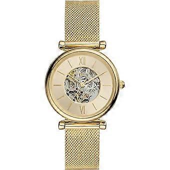 Fossil Women's Watch - ME3250 in Gold Stainless Steel with Automatic Movement and Water Resistance 5 ATM