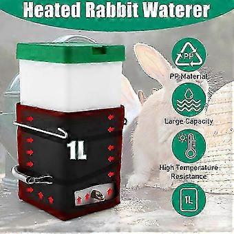 Bouteille d'eau chauffante pour lapins, 940 ml (32 oz) pour lapins, hamsters et cochons d'Inde