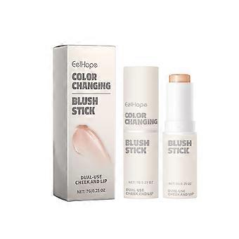 Farveskiftende rødmepind, naturligt lys Varig nøgen makeup let farvebelægning