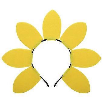Sonnenblumen-Haarreif, gelb, aus Vliesstoff, dekorativ, auffälliges Design, Geburtstags-Haarreif