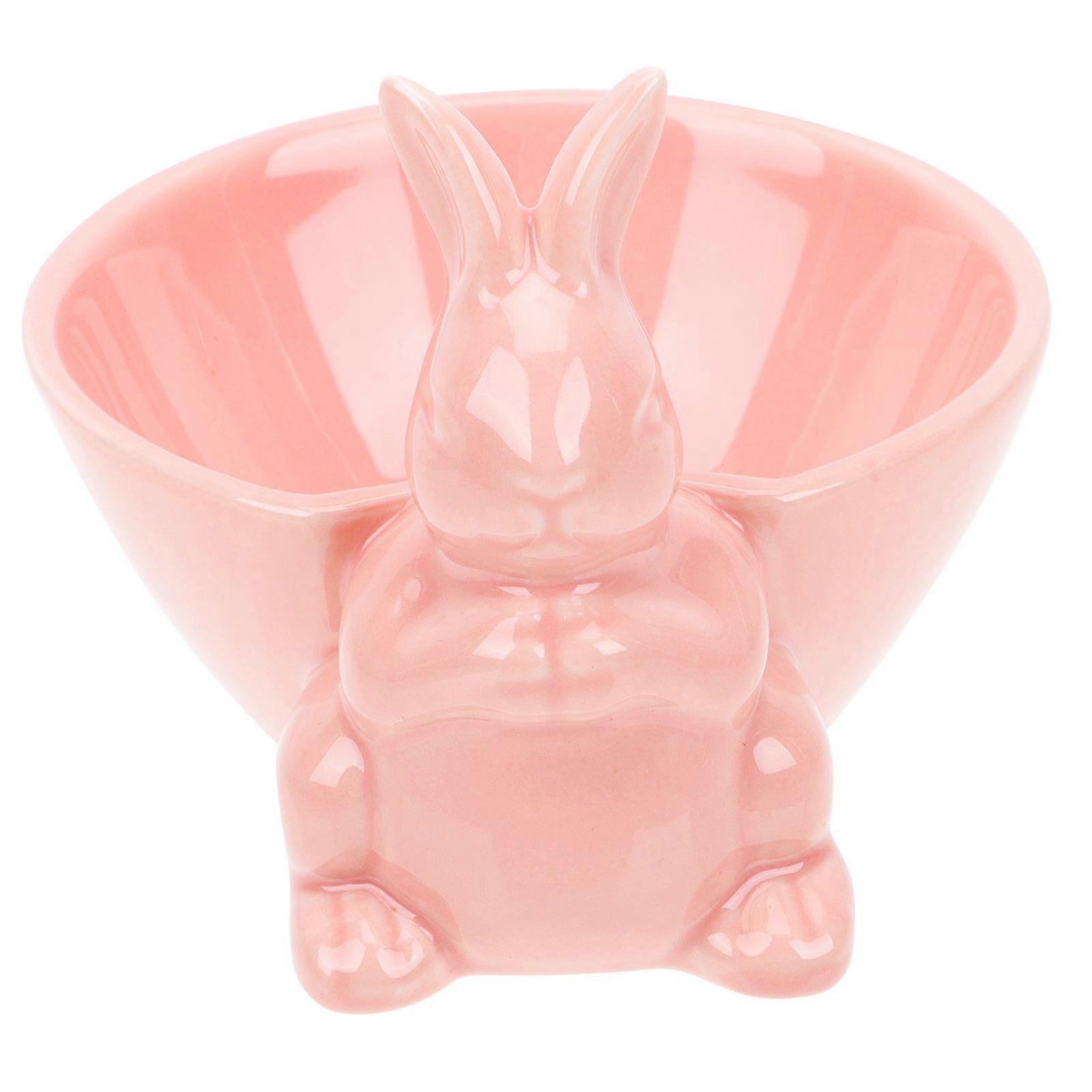 Lovely Easter Ceramic Tableware Dining Table Decor Fun Bunny Model Bowl