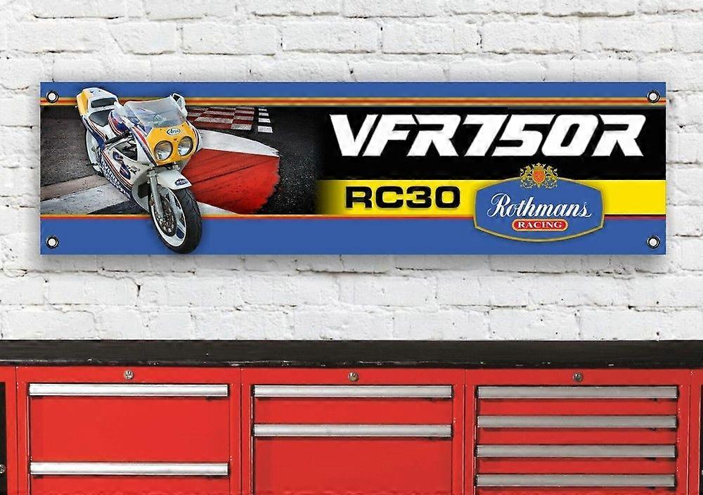 VFR750R RC30 ROTHMANS BANNER FB0543