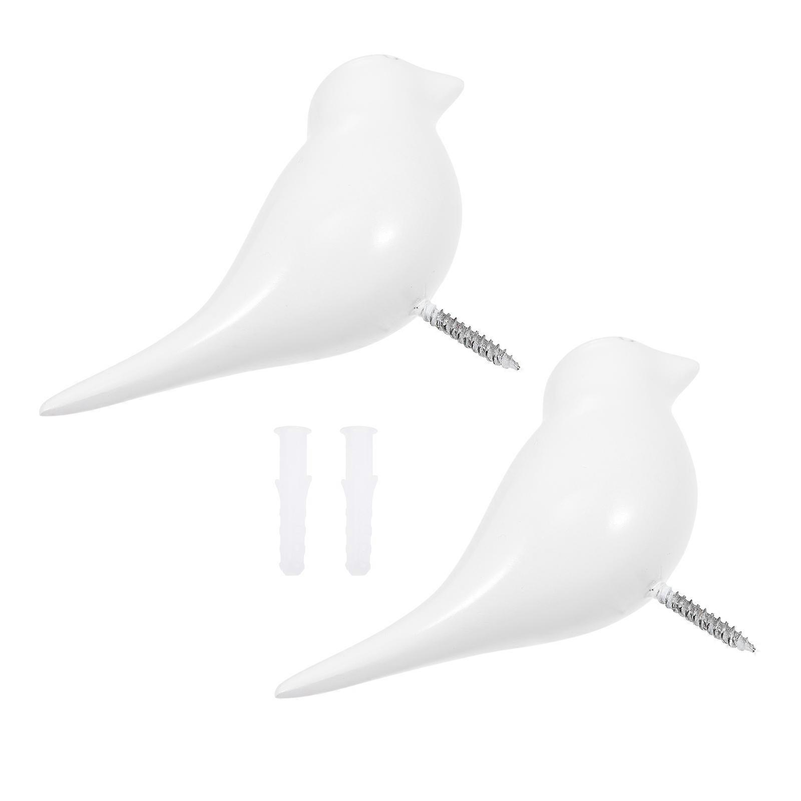 Bird Shaped Wall Mount Hooks High Hardness Easy Installation 2Pcs