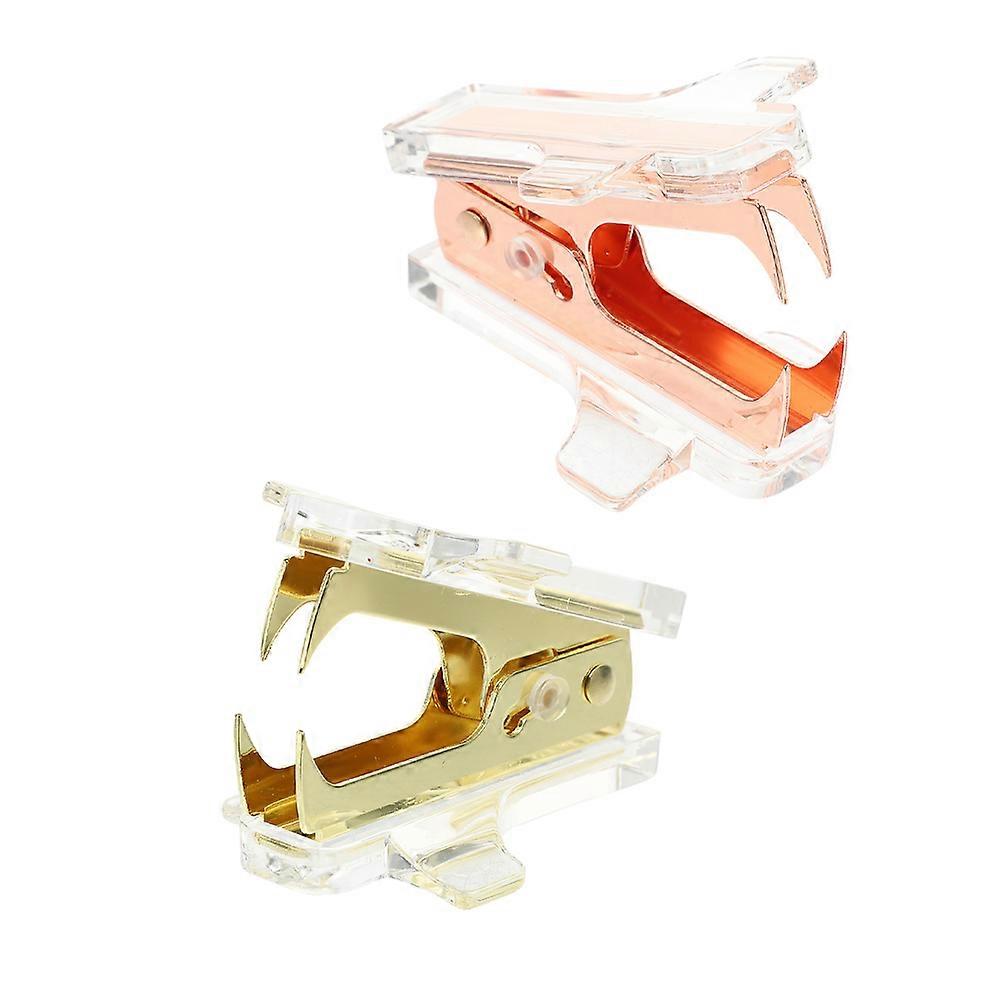 Staple Remover Airplane Shape Mini Staple Puller for Office 2Pcs Set