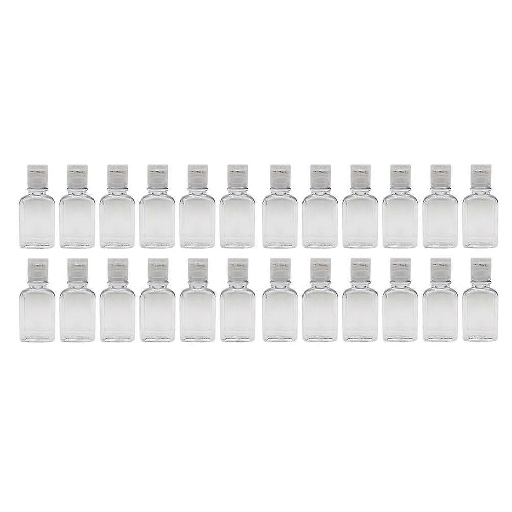 35Pcs Transparent Octagonal Bottles for Storage Use with Flip-Top Caps