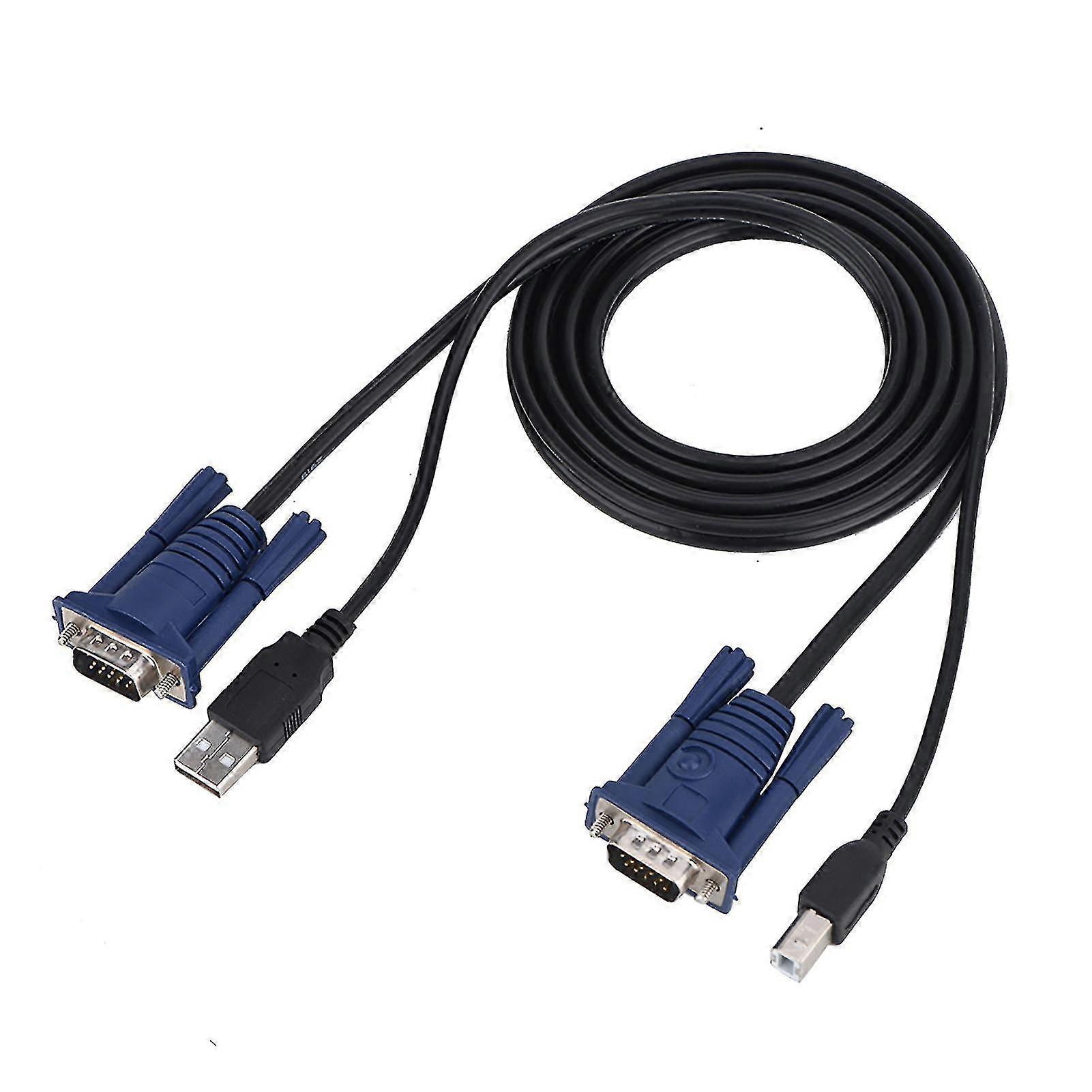 1.5M USB 2.0 KVM Switch Cable Multi Functional Cable Convenient for PC Computer