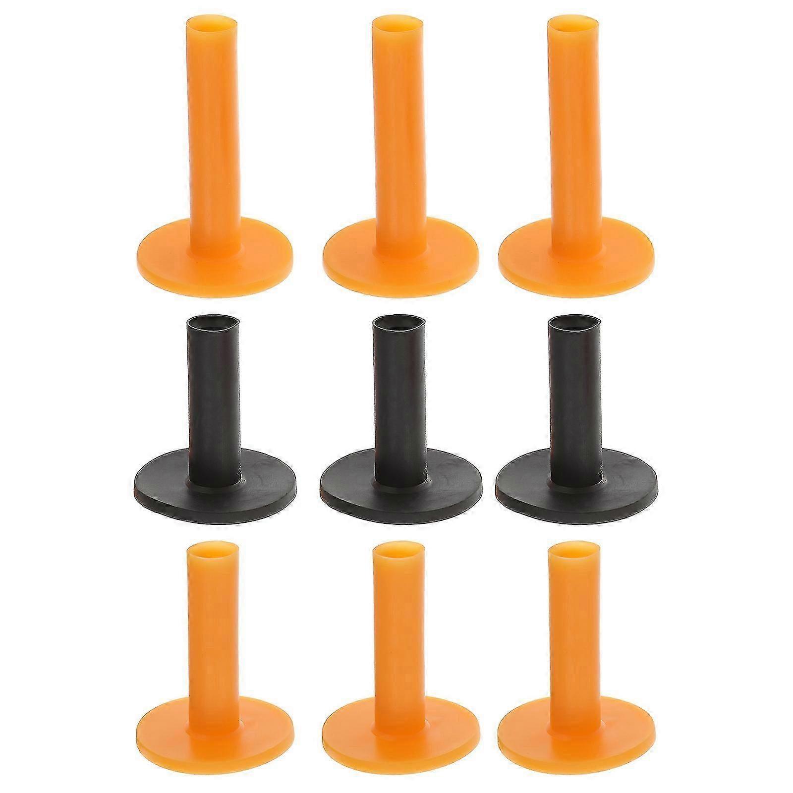 Golfs Training Tees Rubber Driving Range Practice Mat 9Pcs Supplies