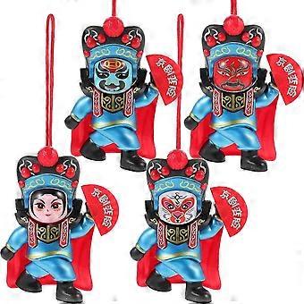 Bambola con il volto dell'Opera di Pechino per scrivania, 1 pezzo, in plastica, souvenir dell'Opera del Sichuan, regalo