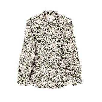 Pretty Green Mens Paisley Regular Button-Down Shirt
