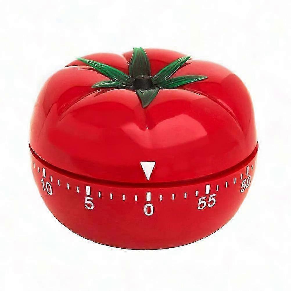 Mechanical Cooking Timer with 360° Rotation Tomato Design Countdown Kitchen Tool