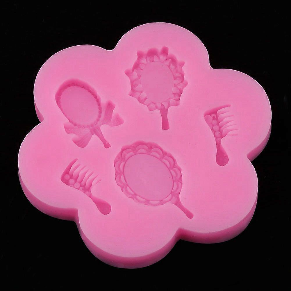 5-hole magic comb mirror shape chocolate mold - 1PC