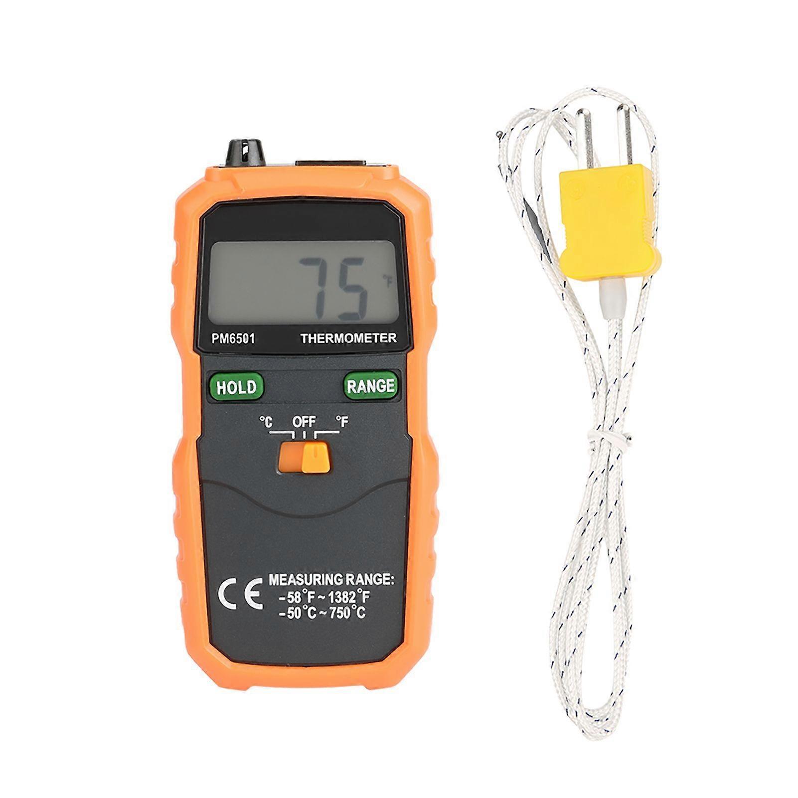 PEAKMETER PM6501 K Type Digital LCD Temperature Thermometer Testing Tool