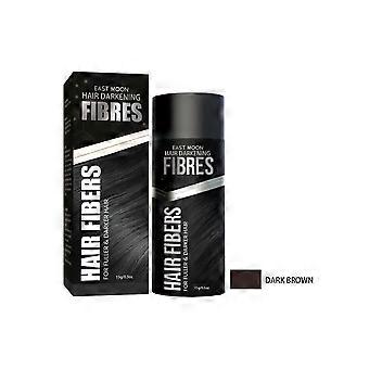 Polvere per capelli, cura quotidiana, colore naturale per capelli, riempimento delle cuciture dei capelli, polvere coprente soffice, castano scuro 15 g