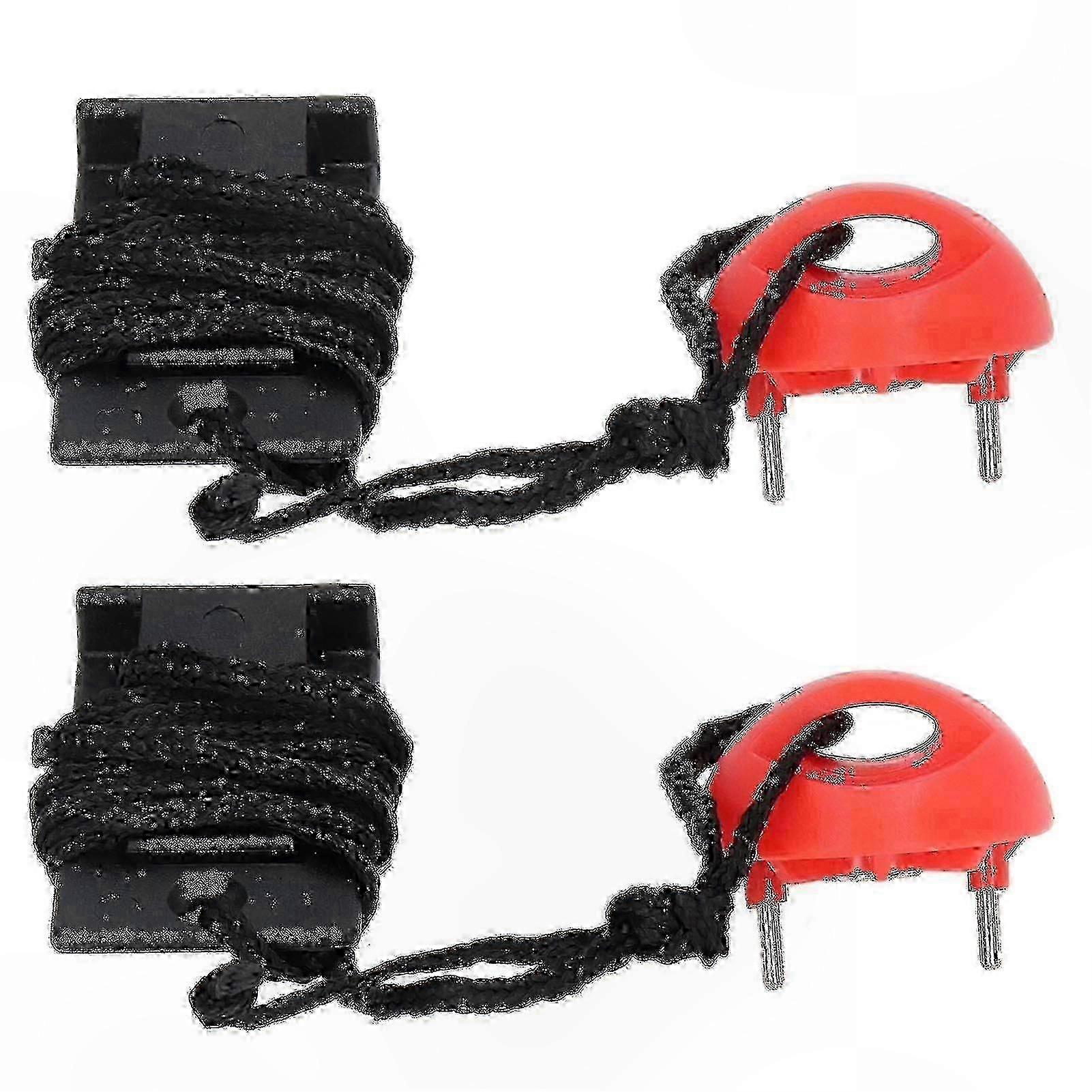 Universal Treadmill Safety Key - 2 Pack Magnetic Security Lock with Emergency Stop Function compatible with Exercise Equipment