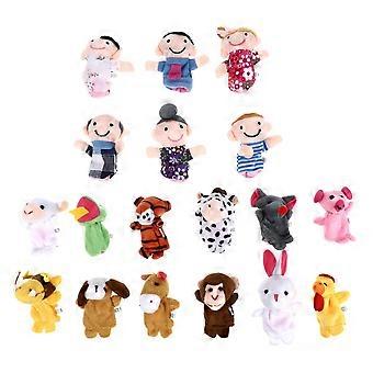 Finger Puppets Set Animal Educational Toys for Kids Playing 18Pcs