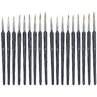 2 Sets Watercolor Hook Line Pen Wolf Hair Brush for Gouache Art Paint Oil Painting Set