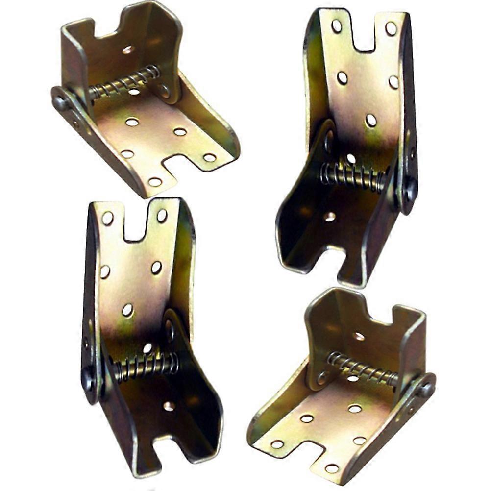 Table Extension Bracket 8 Pcs Foldable Support Bracket For Table Legs Ideal For Kitchen Golden -locking Technology