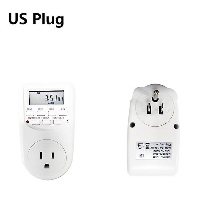 Eu Uk Us Plug Energy Saving Timer Programmable Electronic Timer Socket Digital Timer Appareils ménagers pour appareils domestiques