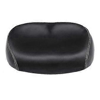 Noseless Wide Soft PU Bike Seat in Black and Blue for Comfortable Cycling ZAT