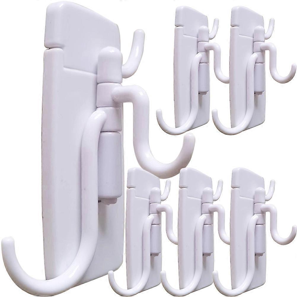 Vertical Hook Rack Wall Hooks for Hanging 24Pcs White Adhesive Set
