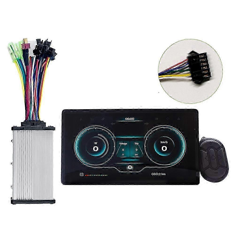 H8 Electric Bicycle Lcd Display+Controller Screen Projection Navigation Digital Stopwatch Speedometer Ebike Meter_qt5