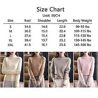 Kaschmirpullover für Damen 100% Kaschmir Leichter langärmeliger Strickpullover mit Rundhalsausschnitt