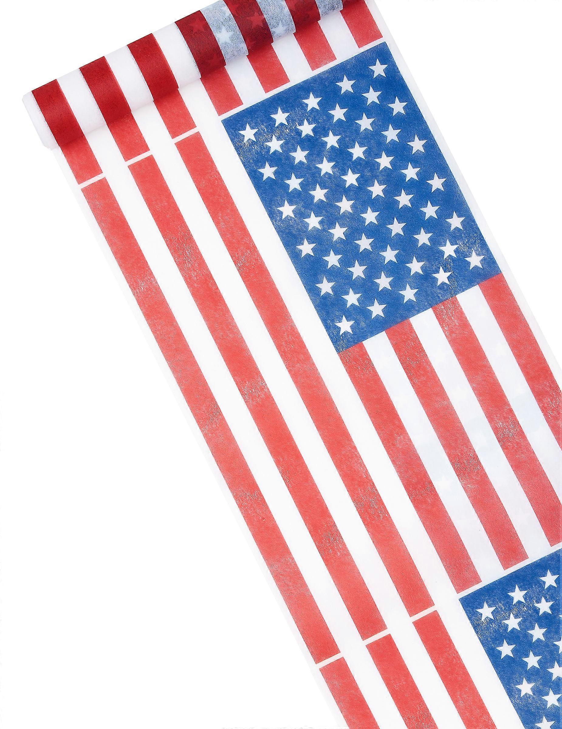 Non-woven table runner USA 30 cm x 5 m