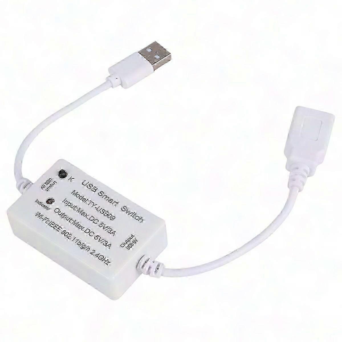 Tuya Smart USB Switch with Timer, WiFi Control for USB Devices
