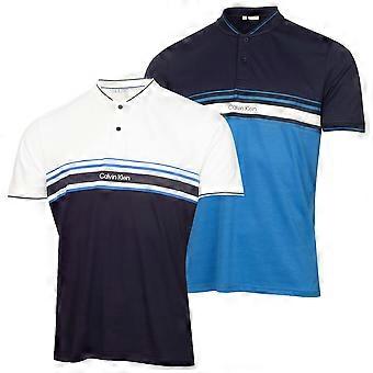 Calvin Klein Mens Castlerock Stretch Blade Collar Golf Polo Shirt